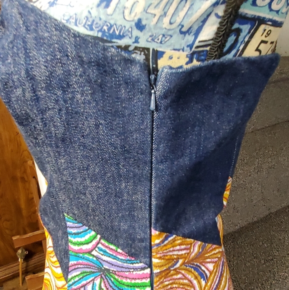 DENIM PATCHWORK DRESS! - Picture 10 of 16